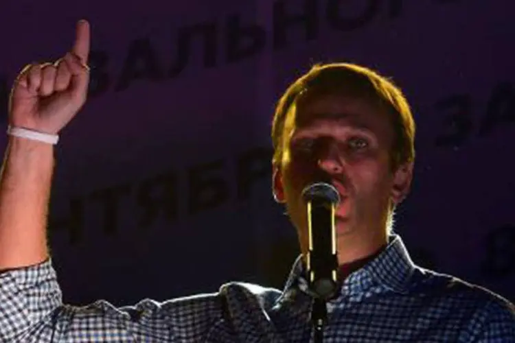 
	Opositor russo Alexei Navalny: cr&iacute;ticos acusam o presidente russo, Vladimir Putin, de usar os tribunais para marginalizar rivais, como Navalny
 (Vasily Maximov/AFP)