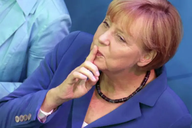 Chanceler alemã Angela Merkel: "nossa política europeia impulsiona a integração e do ponto de vista da CDU não há motivo algum para trocá-la", disse (Tobias Schwarz/Reuters)