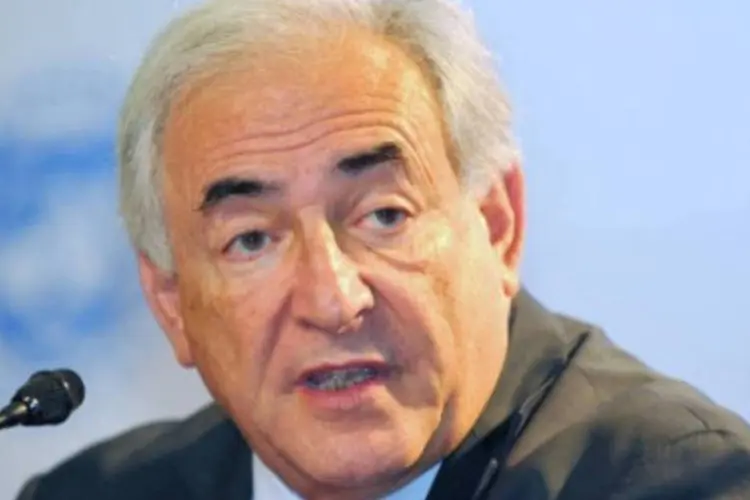 Dominique Strauss-Kahn, diretor-gerente do FMI partcipou de reunião com o conselho de administração do fundo (AFP/Kim Jae-Hwan)