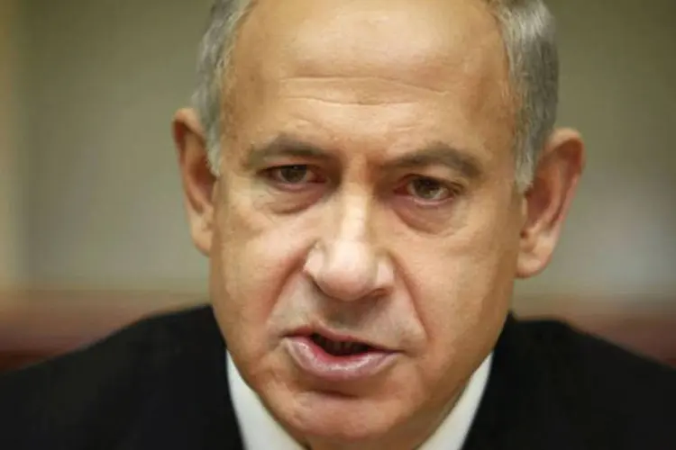 
	Benjamin Netanyahu:&nbsp;&quot;E devo dizer&quot;, afirmou Netanyahu, &quot;do fundo do meu cora&ccedil;&atilde;o e com a clareza de minha mente que s&oacute; com palavras n&atilde;o deteremos o Ir&atilde;&quot;.
 (Gali Tibbon/AFP)