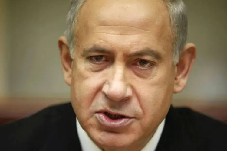 
	O premi&ecirc; israelense, Benjamin Netanyahu: coaliz&atilde;o direitista conquistou 31 de 120 assentos no Parlamento, mostraram pesquisas boca de urna
 (Gali Tibbon/AFP)