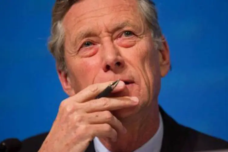 
	Economista-chefe do FMI: Blanchard disse que a demanda privada muito fraca na Gr&atilde;-Bretanha significava que pode ser hora de as autoridades considerarem um ajuste aos planos fiscais
 (Stephen Jaffee/AFP)