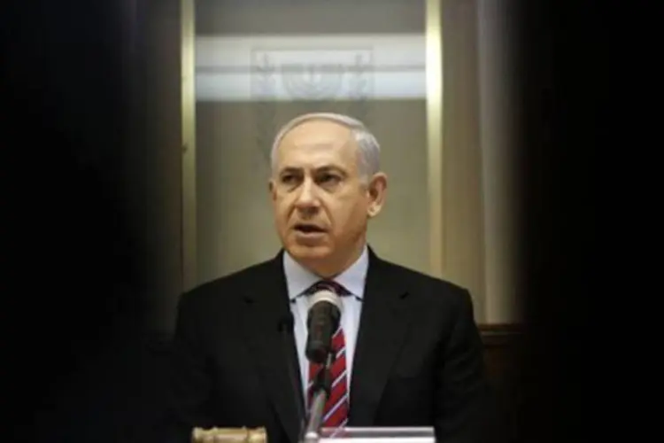
	O primeiro-ministro israelense Benjamin Netanyahu: &quot;o Oriente M&eacute;dio n&atilde;o para durante as elei&ccedil;&otilde;es, tudo continua&quot;
 (Ariel Schalit/AFP)