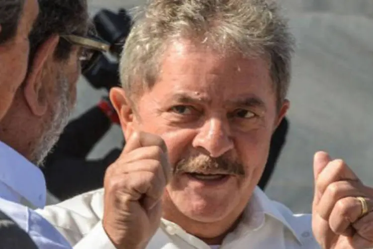 
	O ex-presidente Lula: a&ccedil;&atilde;o &eacute; a &uacute;nica que o envolve indiretamente ao mensal&atilde;o
 (Adalberto Roque/AFP)