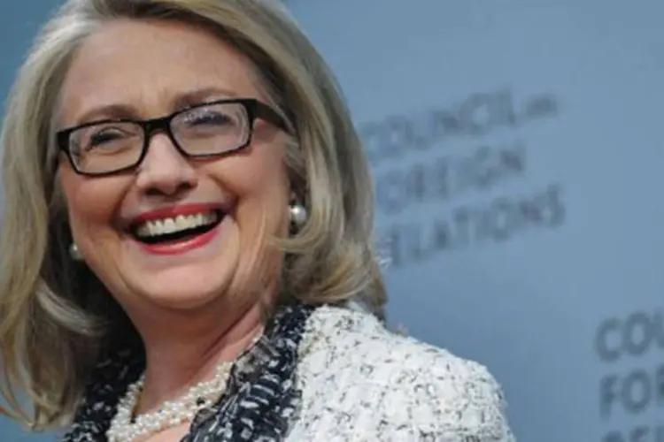 
	A secret&aacute;ria americana de Estado, Hillary Clinton, discursa: Hillary deixa o cargo no auge de sua popularidade
 (Mandel Ngan/AFP)