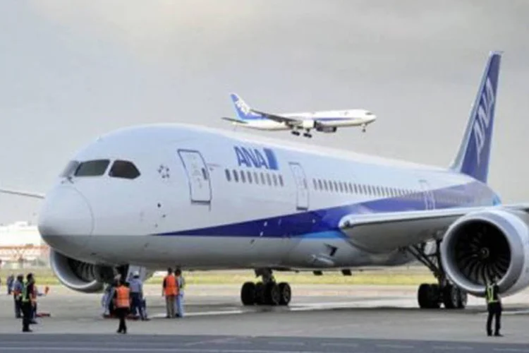 
	Uma Boeing B-787: as baterias de dois modelos da aeronave falharam em um intervalo de dois dias
 (Yoshikazu Tsuno/AFP)