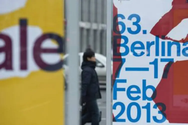 Cartaz da Berlinale: um total de 19 filmes concorre aos Ursos da 63ª edição do Festival de Berlim (John Macdougall/AFP)