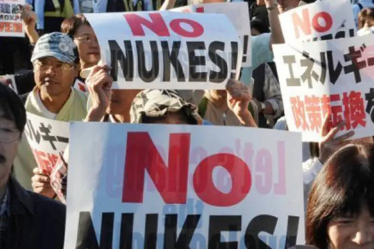 Manifestantes anti-nuclear em Tóquio, 13 de outubro, 2012
 (Rie Ishii/AFP)