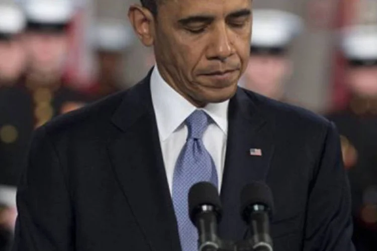 O presidente americano Barack Obama durante discurso na Virginia em 8 de fevereiro (Saul Loeb/AFP)