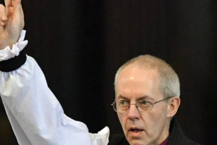 
	O novo arcebispo de Canterbury, Justin Welby: o l&iacute;der espiritual dos anglicanos tamb&eacute;m prestou homenagem ao esp&iacute;rito de te&oacute;logo &quot;not&aacute;vel e criativo&quot; de Bento XVI
 (Toby Melville/AFP)