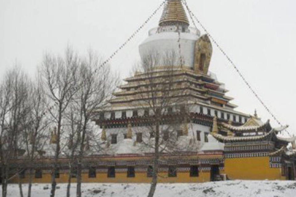 Monge tibetano se imola com fogo na China