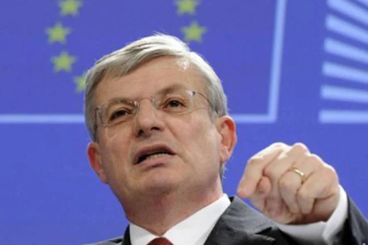 
	Comiss&aacute;rio de Sa&uacute;de da UE Tonio Borg em coletiva de imprensa: trata-se do primeiro caso confirmado de fraude da carne na Noruega (John Thys/AFP)