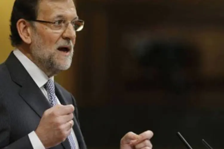 
	Mariano Rajoy: o governo espanhol rejeitou as desculpas, que chamou de &quot;dial&eacute;tica hip&oacute;crita&quot;, e reiterou a exig&ecirc;ncia de uma dissolu&ccedil;&atilde;o do ETA
 (César Manso/AFP)