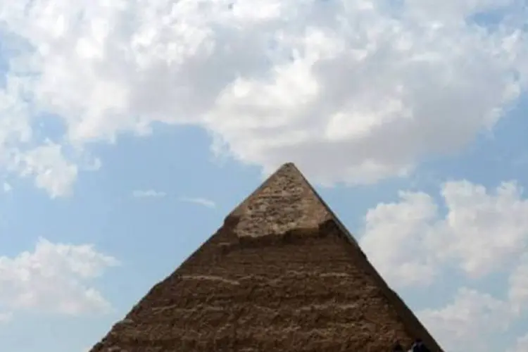 Foto tirada em 11 de outubro, 2012 da pirâmide de Khafre em Giza, Egito
 (Khaled Desouki/AFP)