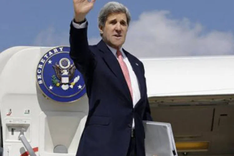 
	Esta &eacute; a primeira visita de Kerry ao Egito desde que assumiu suas fun&ccedil;&otilde;es em 1o. de fevereiro
 (Afp.com / Jacquelyn Martin)