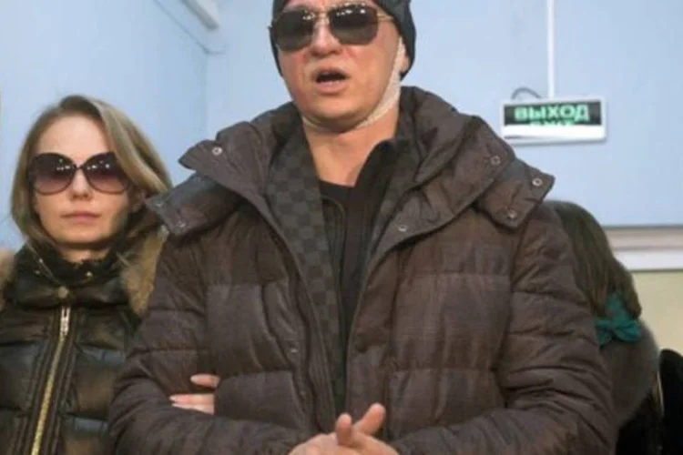 O diretor artístico do Bolshoi, Sergei Filin, e a esposa Maria
 (AFP)