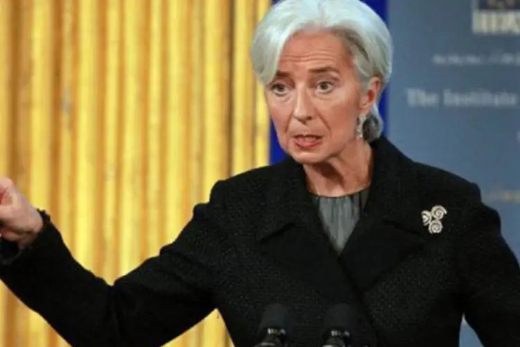 A diretora-gerente do Fundo Monetário Internacional (FMI), Christine Lagarde
 (Peter Muhly/AFP)