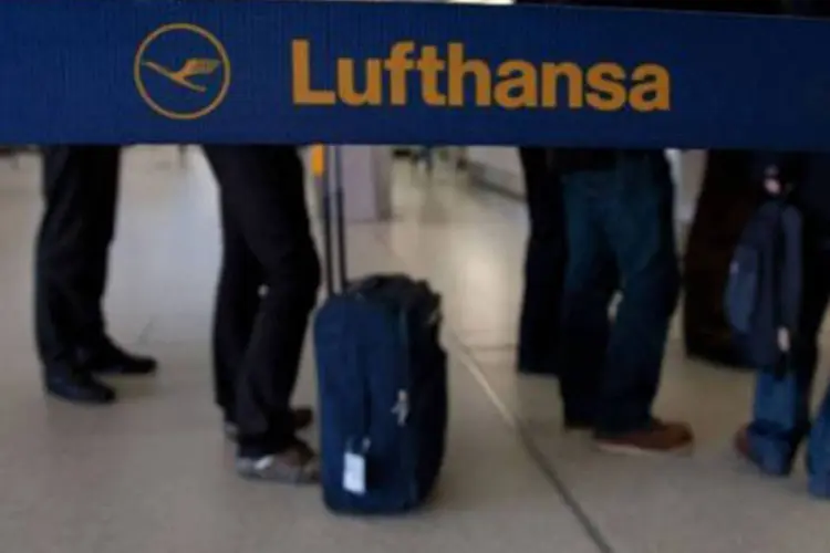 A Lufthansa é a maior companhia aérea alemã (Lukas Kreibig/AFP)