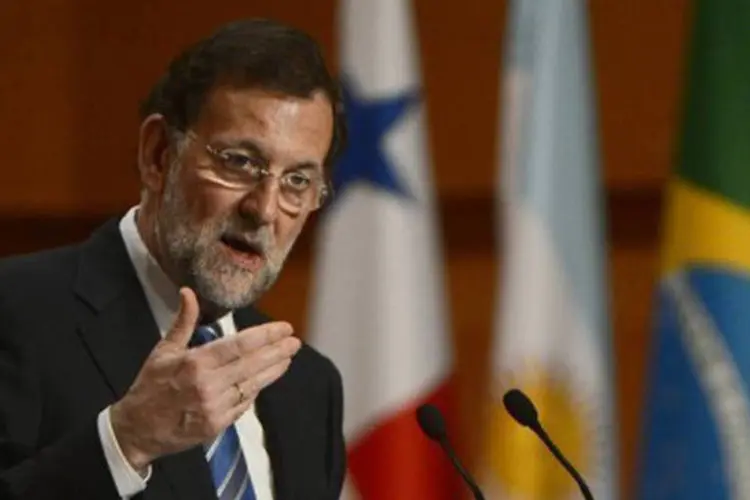 
	O premi&ecirc; espanhol, Mariano Rajoy: Brasil e M&eacute;xico continuam sendo os principais destinos do investimento por causa de seu grande mercado interno
 (Pierre-Philippe Marcou/AFP)