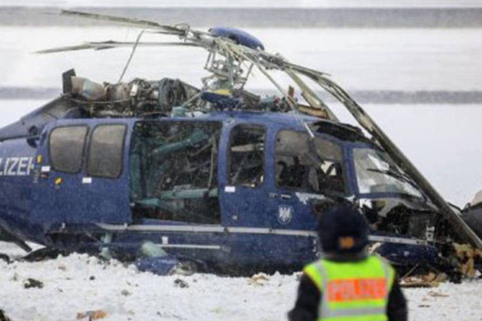 Choque entre helicópteros da polícia alemã deixa um morto