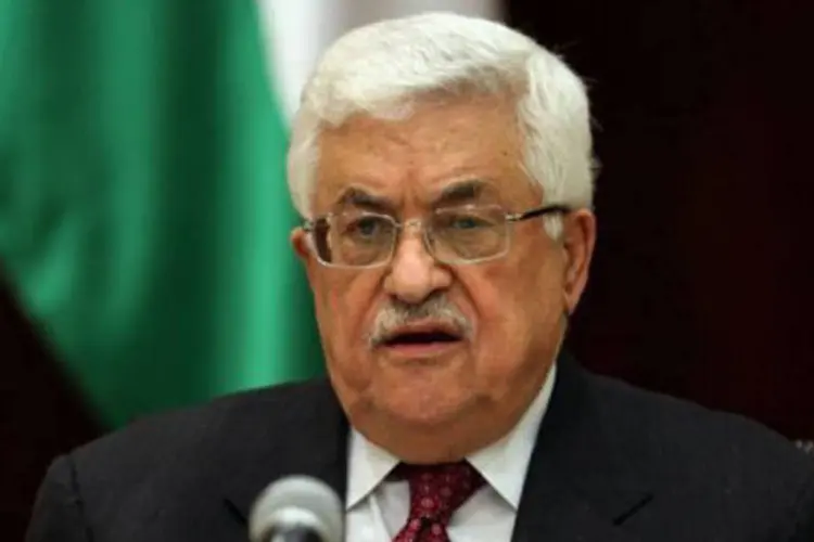 
	Mahmud Abbas: os palestinos acusam os israelenses de terem praticado a &quot;limpeza &eacute;tnica&quot; durante a guerra de 1948
 (Abbas Momani/AFP)