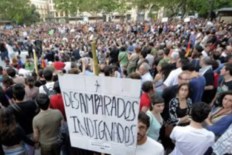 Sampedro virou nos últimos anos uma referência intelectual do movimento de protesto conhecido como "os indignados"
 (Jose Jordan/AFP)