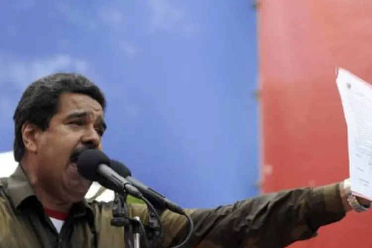 
	&quot;A passeata n&atilde;o ser&aacute; permitida&quot;, declarou Maduro, que ontem foi proclamado vencedor das elei&ccedil;&otilde;es presidenciais de domingo
 (Juan Barreto/AFP)