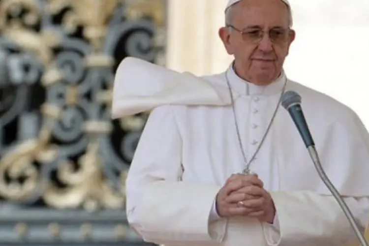 
	Papa Francisco foi eleito exatamente h&aacute; um m&ecirc;s
 (Alberto Pizzoli/AFP)