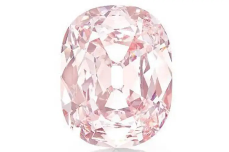 Diamante rosa: a gema também é chamada de "Diamante Princie"
 (AFP)