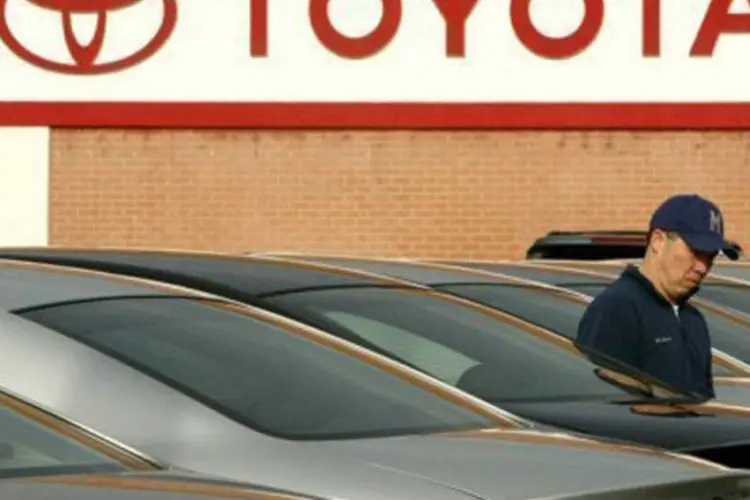 
	Carros da Toyota: terceira maior montadora nos Estados Unidos, vendeu 1,3 milh&otilde;es de carros no pa&iacute;s entre janeiro e julho
 (Justin Sullivan/AFP)