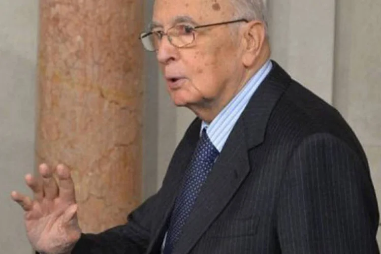 Giorgio Napolitano no dia 30 de março de 2013 em Roma (Afp.com / Vincenzo Pinto)