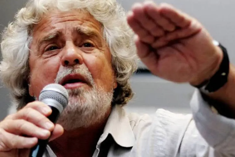
	L&iacute;der do Movimento 5 Estrelas, Beppe Grillo: segundo ele, classe pol&iacute;tica italiana &eacute; pior que a m&aacute;fia
 (Alberto Pizzoli/AFP)