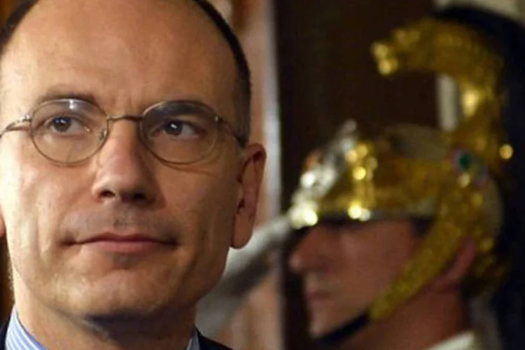 
	O subsecret&aacute;rio do Partido Democr&aacute;tico (esquerda), Enrico Letta: ele &eacute; uma das personalidades mais jovens do panorama italiano
 (Alberto Pizzoli/AFP)