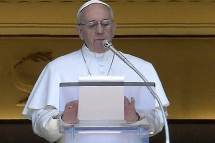 
	Papa Francisco: o religioso postou a mensagem no Twitter
 (Filippo Monteforte/AFP)