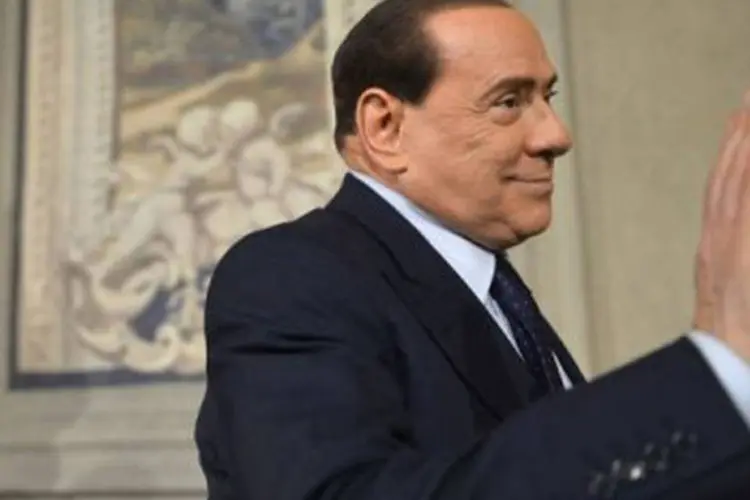 
	Berlusconi: o empres&aacute;rio confessou que gostaria de ser o ministro da Economia do novo governo, algo improv&aacute;vel
 (Alberto Pizzoli/AFP)