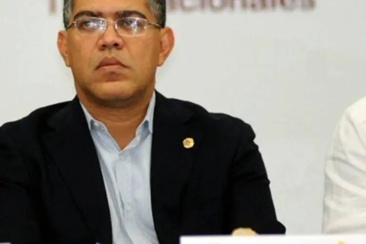 
	Ministro das Rela&ccedil;&otilde;es Exteriores da Venezuela, El&iacute;as Jaua, em Guayaquil em 22 de abril: rela&ccedil;&otilde;es est&atilde;o em um de seus pontos mais baixos desde 2010, quando pa&iacute;ses ficaram sem embaixadores
 (César Pasaca/AFP)