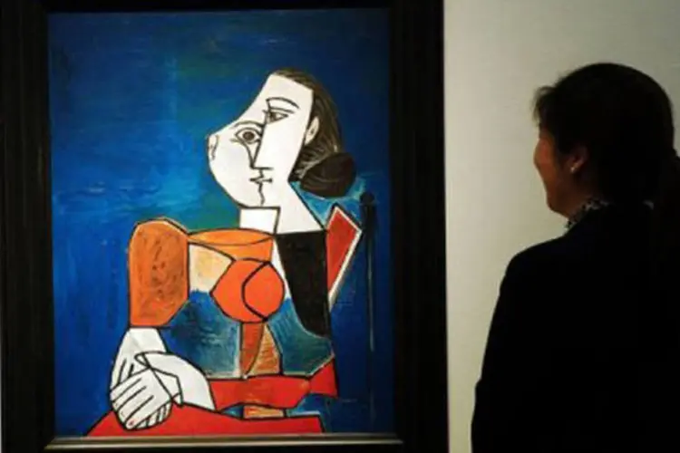 Quadro de Picasso em mostra prévia
 (Emmanuel Dunand/AFP)