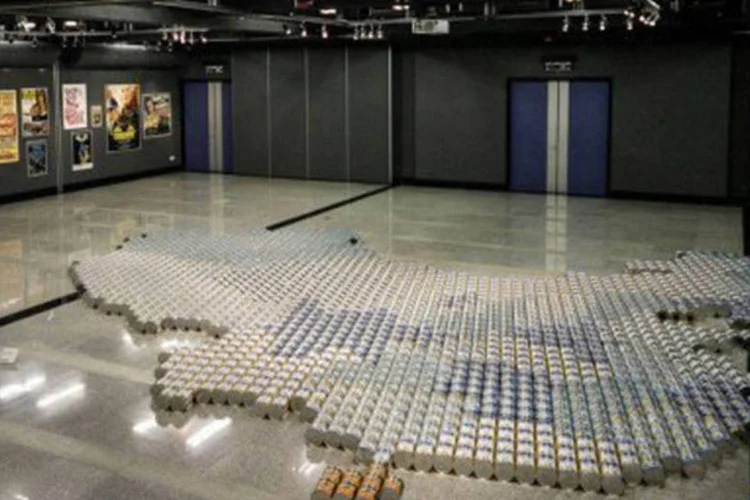 Obra de Ai Weiwei: os escândalos vinculados à indústria alimentar são numerosos na China
 (Philippe Lopez/AFP)