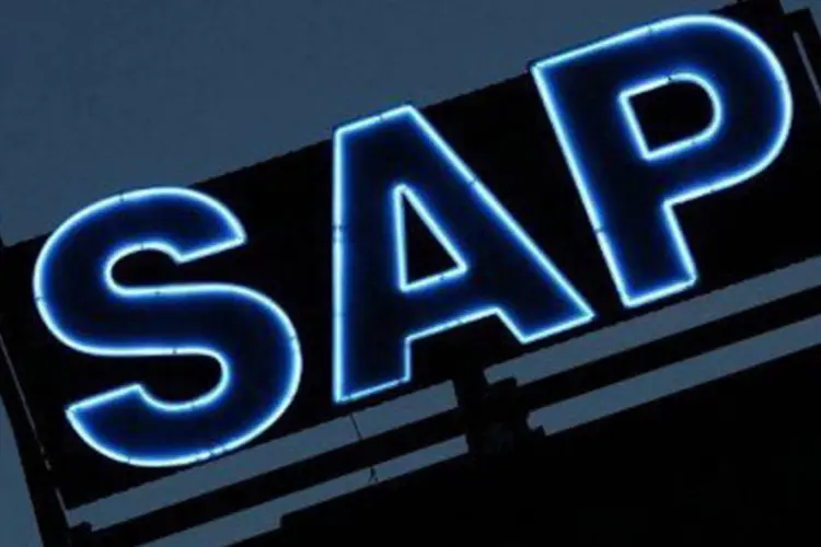 SAP: analistas, em média, esperavam 1,69 bilhão de euros (Daniel Roland/AFP)