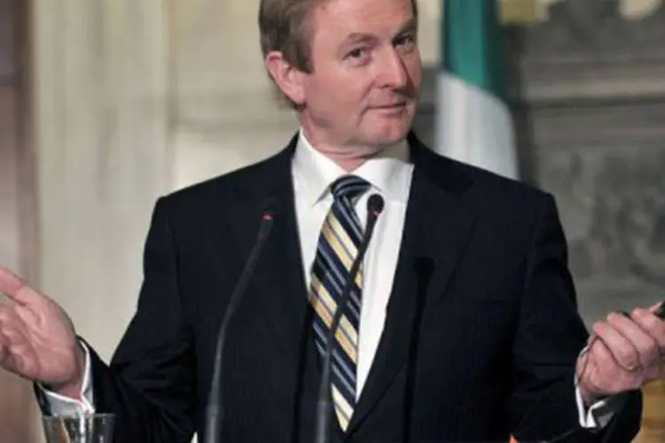 
	O premier irland&ecirc;s, Enda Kenny: o an&uacute;ncio foi feito um dia depois de um encontro de combate &agrave; fraude fiscal
 (Louisa Gouliamaki/AFP)