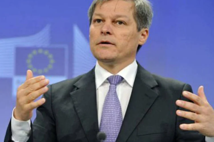 
	O comiss&aacute;rio europeu para a Agricultur, Dacian Ciolos: a agricultura continua sendo a principal fonte de gastos da UE, com cerca de 38% do or&ccedil;amento total
 (Georges Gobet/AFP)