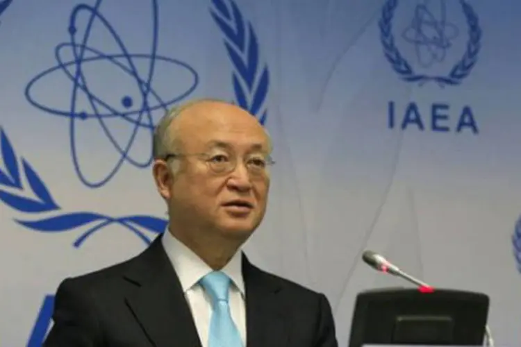 
	O diretor-geral da AIEA, Yukiya Amano, em entrevista coletiva: &quot;talvez j&aacute; n&atilde;o seja poss&iacute;vel detectar algo (...) ainda que tenhamos acesso a Parchin&quot;, disse
 (Alexander Klein/AFP)