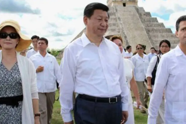 
	Presidente chin&ecirc;s, Xi Jinping, em visita ao M&eacute;xico: Xi faz a primeira visita como presidente aos Estados Unidos
 (Elizabeth Ruiz/AFP)