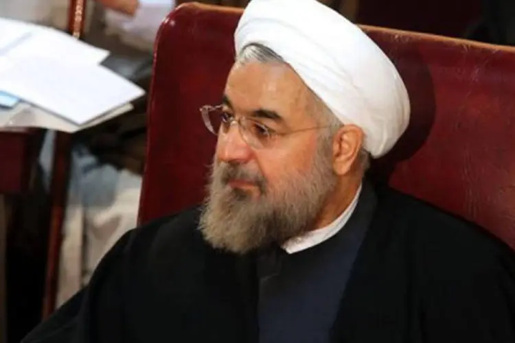 
	Presidente eleito do Ir&atilde; Hassan Rohani: ag&ecirc;ncias de not&iacute;cias iranianas reportaram que o cl&eacute;rigo descreveu o regime sionista como &quot;uma chaga&quot;
 (Atta Kenare/AFP)