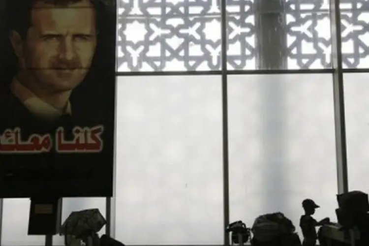 
	Aeroporto Internacional de Damasco: nenhum passageiro foi ferido
 (Joseph Eid/AFP)
