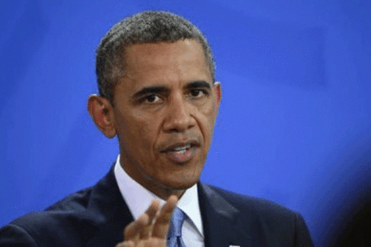 
	Barack Obama, presidente dos EUA:&nbsp;O presidente se referiu depois ao Departamento de Justi&ccedil;a americano, no momento em que as autoridades americanas tentam convencer a R&uacute;ssia a expulsar Snowden.
 (Johannes Eisele/AFP)
