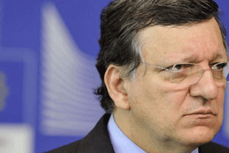 O presidente da Comissão Europeia, José Manuel Barroso: fechado acordo político sobre o orçamento de quase um trilhão de euros da União Europeia para o período 2014-2020 (Georges Gobet/AFP)