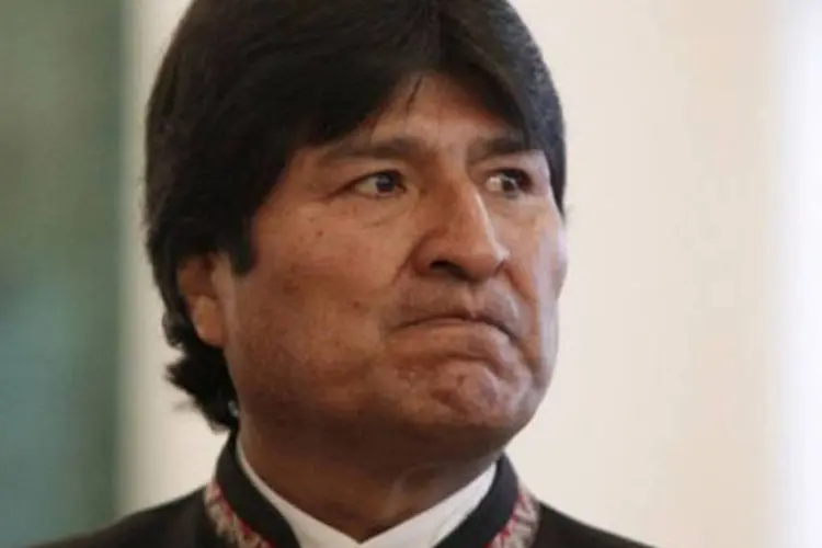 
	Evo Morales:&nbsp;presidente da Bol&iacute;via disse que n&atilde;o se dar&aacute; compensa&ccedil;&atilde;o alguma &agrave; Abertis nem &agrave; Aena (operador espanhol de aeroportos) ap&oacute;s a nacionaliza&ccedil;&atilde;o
 (Maxim Shemetov/AFP)