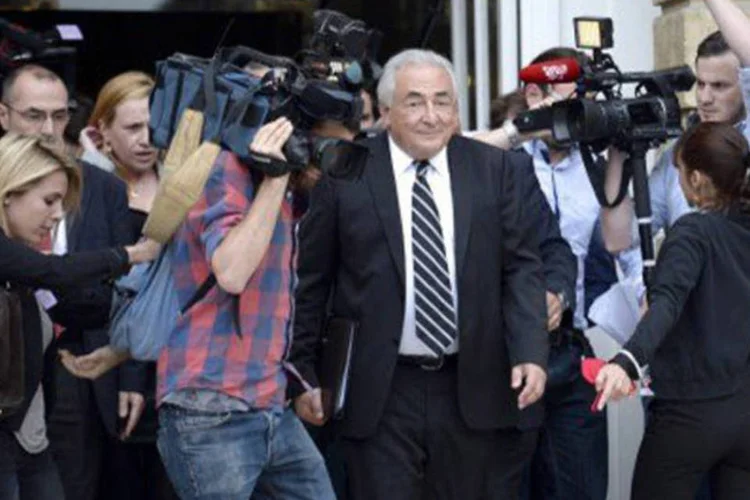 O ex-diretor do Fundo Monetário Internacional (FMI) Dominique Strauss-Kahn: "estava muito irritado, não entendia o que estava acontecendo, não entendia porque estava ali", disse (Martin Bureau/AFP)