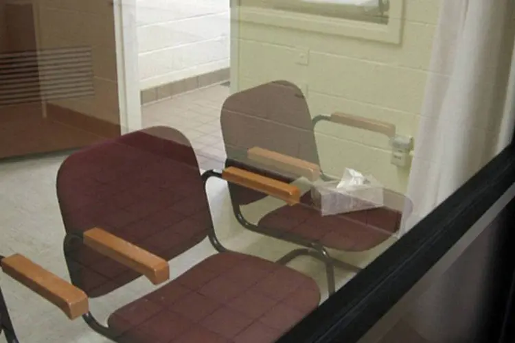 Sala de execuções em Lucasville, Ohio: Ronald Post foi condenado pelo assassinato de um funcionário, durante um roubo a mão armada em um hotel (.)